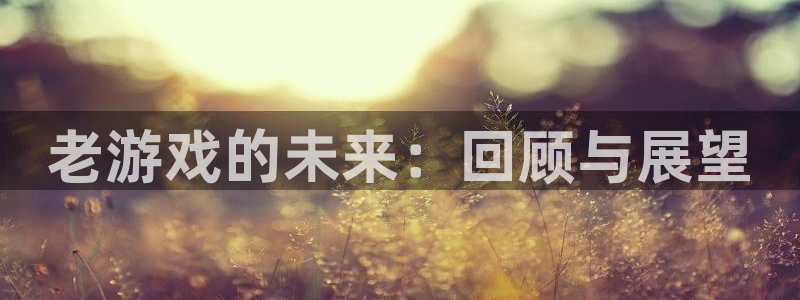 优贝娱乐咨询：老游戏的未来：回顾与展望
